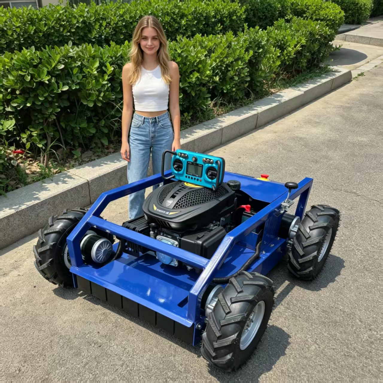 Gardening Tools Lawn Mower - Smart Remote-Controlled Lawn Mower — 550mm