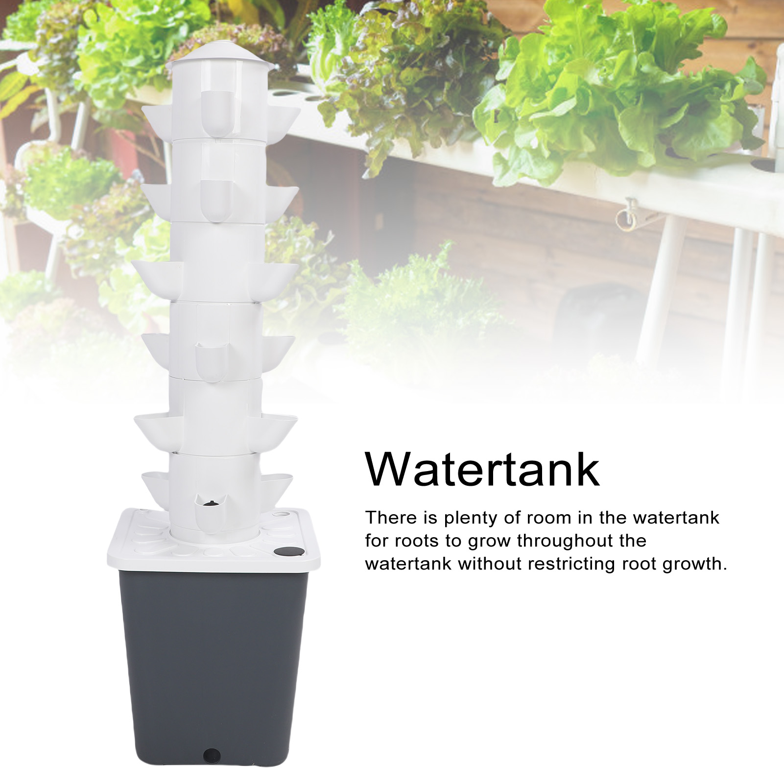 Hydroponic System - Hydroponic Tower Vertical Hydroponic Growing System