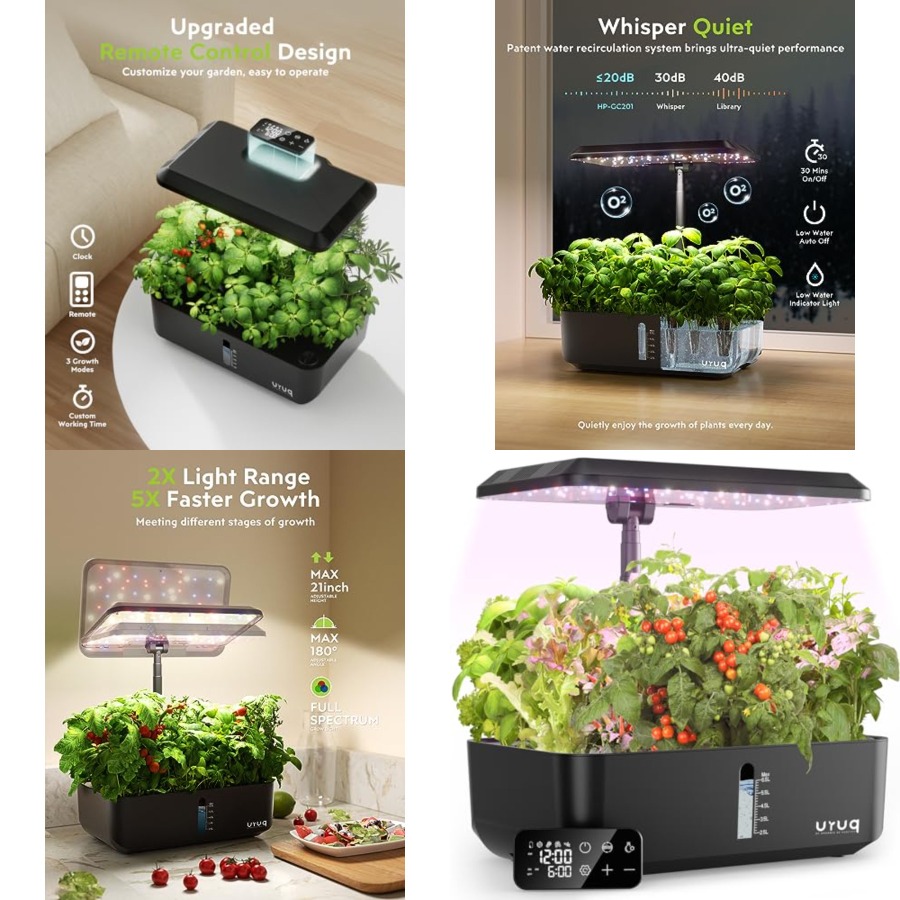 Hydroponic System - Hydroponics Growing System Garden: 12 Pods
