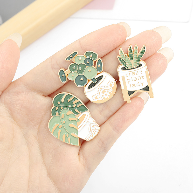 Potted Plant Brooch Monstera A - Gardening Tools Cute のレビューと価格