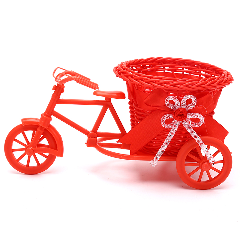 1Pc Rattan Bicycle Flower Bask - Gardening Tools Cute のレビューと価格