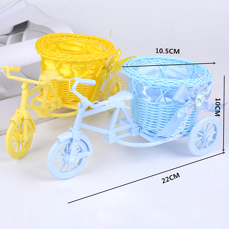 1Pc Rattan Bicycle Flower Bask - Gardening Tools Cute のレビューと価格