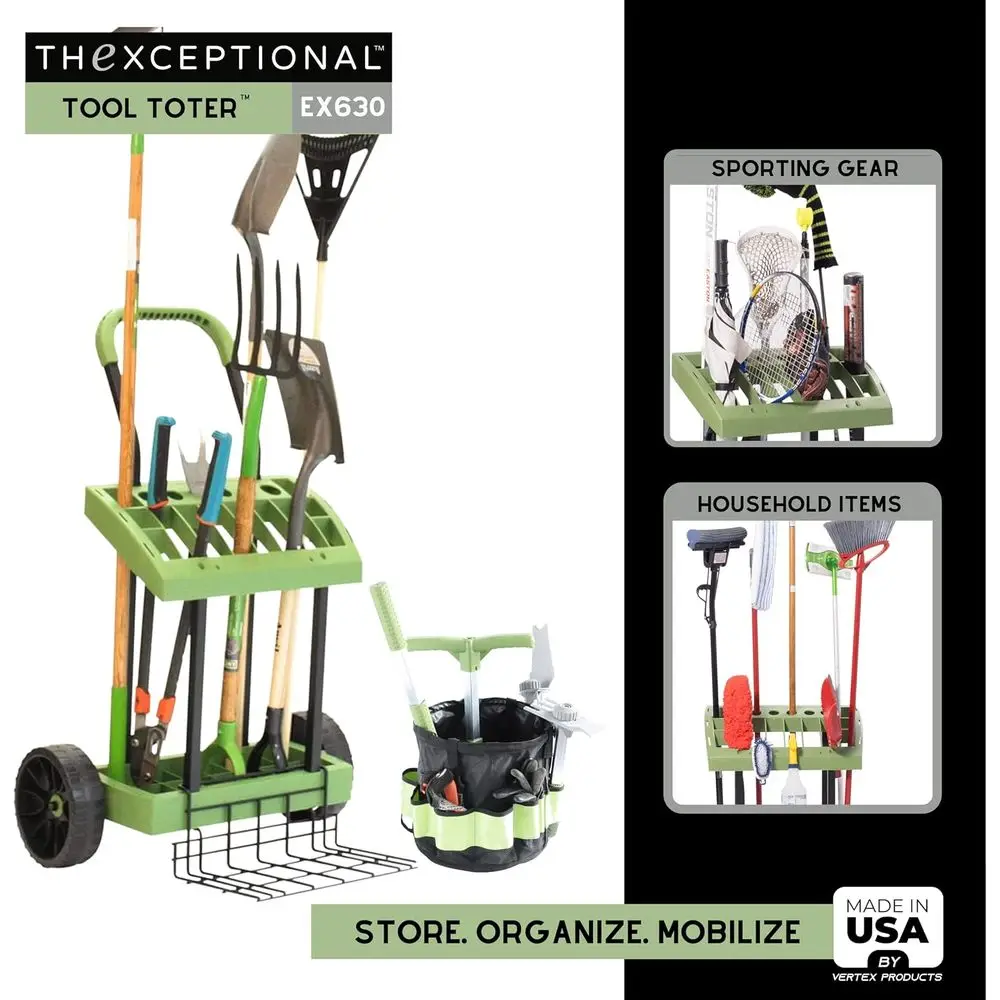 Garden Tool Cart with Tote, Wh - Gardening Tools Made In Usa のレビューと価格