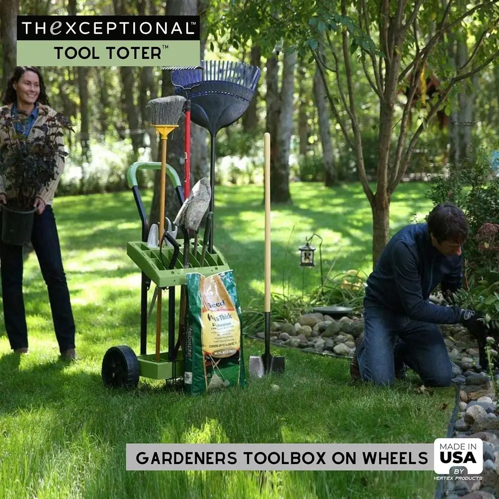 Garden Tool Cart with Tote, Wh - Gardening Tools Made In Usa のレビューと価格