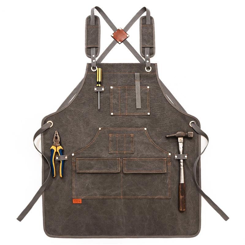 Canvas Apron With Printed Logo - Gardening Tools Logo のレビューと価格
