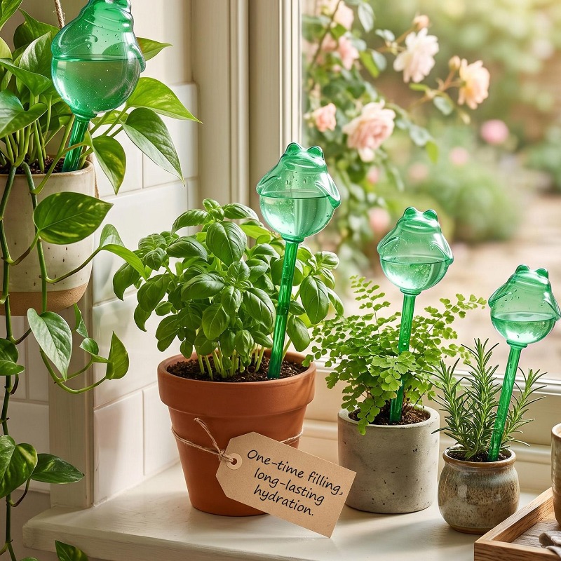 Plastic Cute Frog Watering Dev - Gardening Tools Cute のレビューと価格