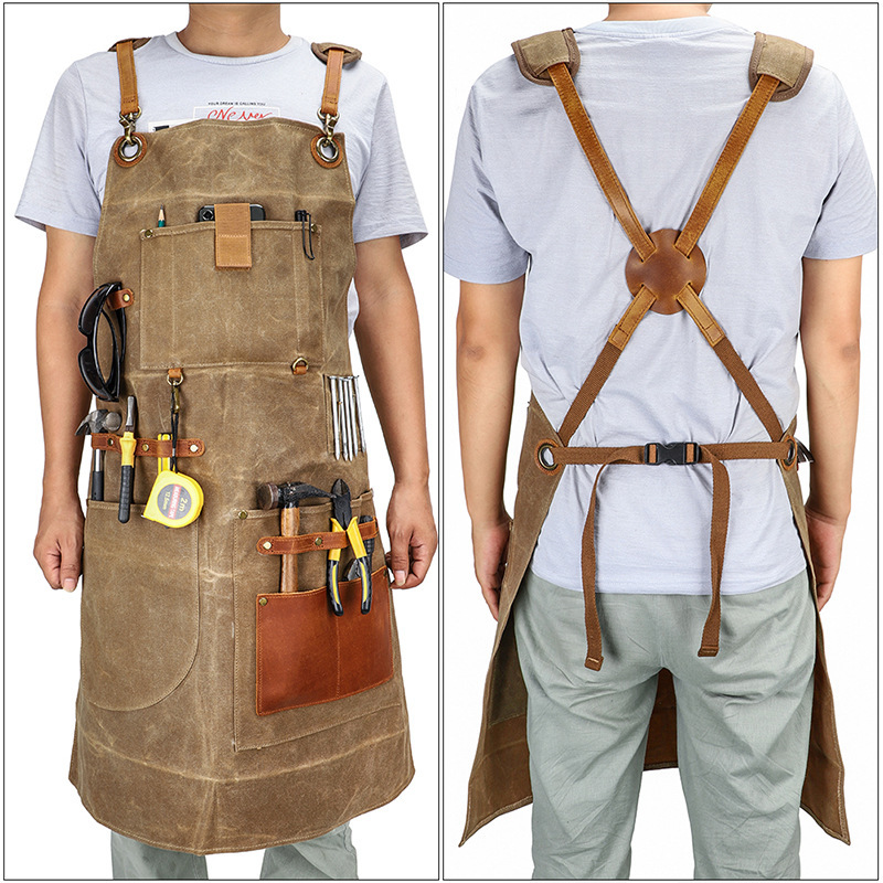 Heavy Industry Waxed Canvas Ap - Gardening Tools Logo のレビューと価格