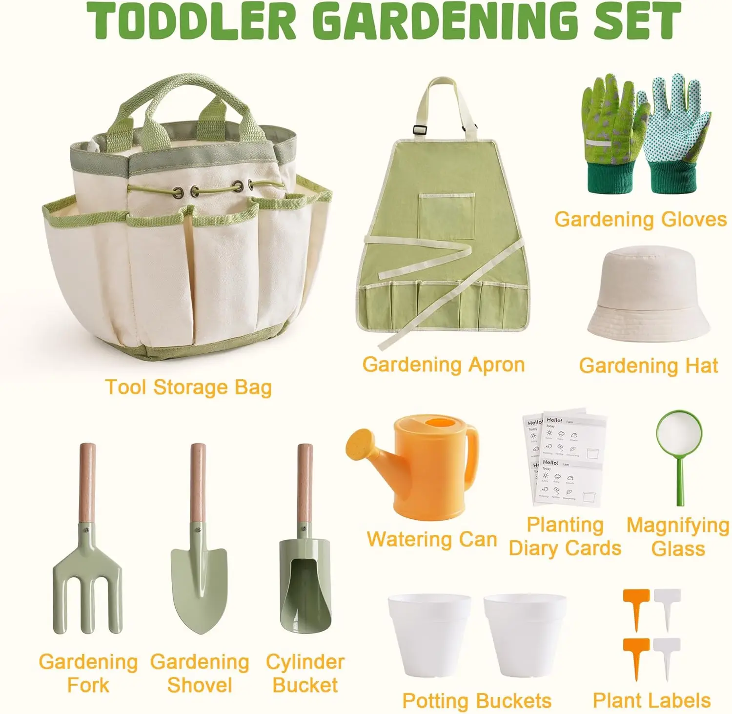 Robotime Gardening Tools 17 PC - Gardening Tools Girly のレビューと価格