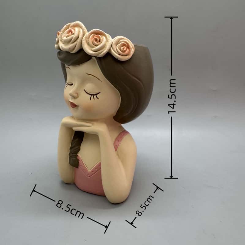 Cute girl flower pot silicone  - Gardening Tools Cute のレビューと価格