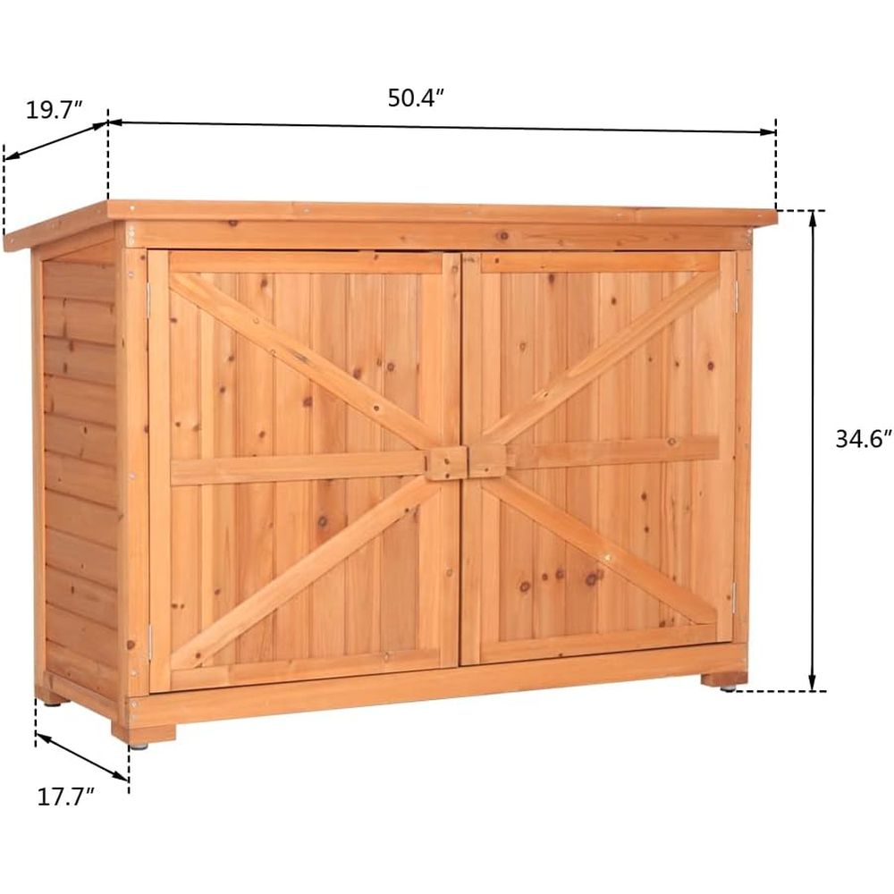 Extra Large Outdoor Wooden Sto - Gardening Tools Equipment のレビューと価格