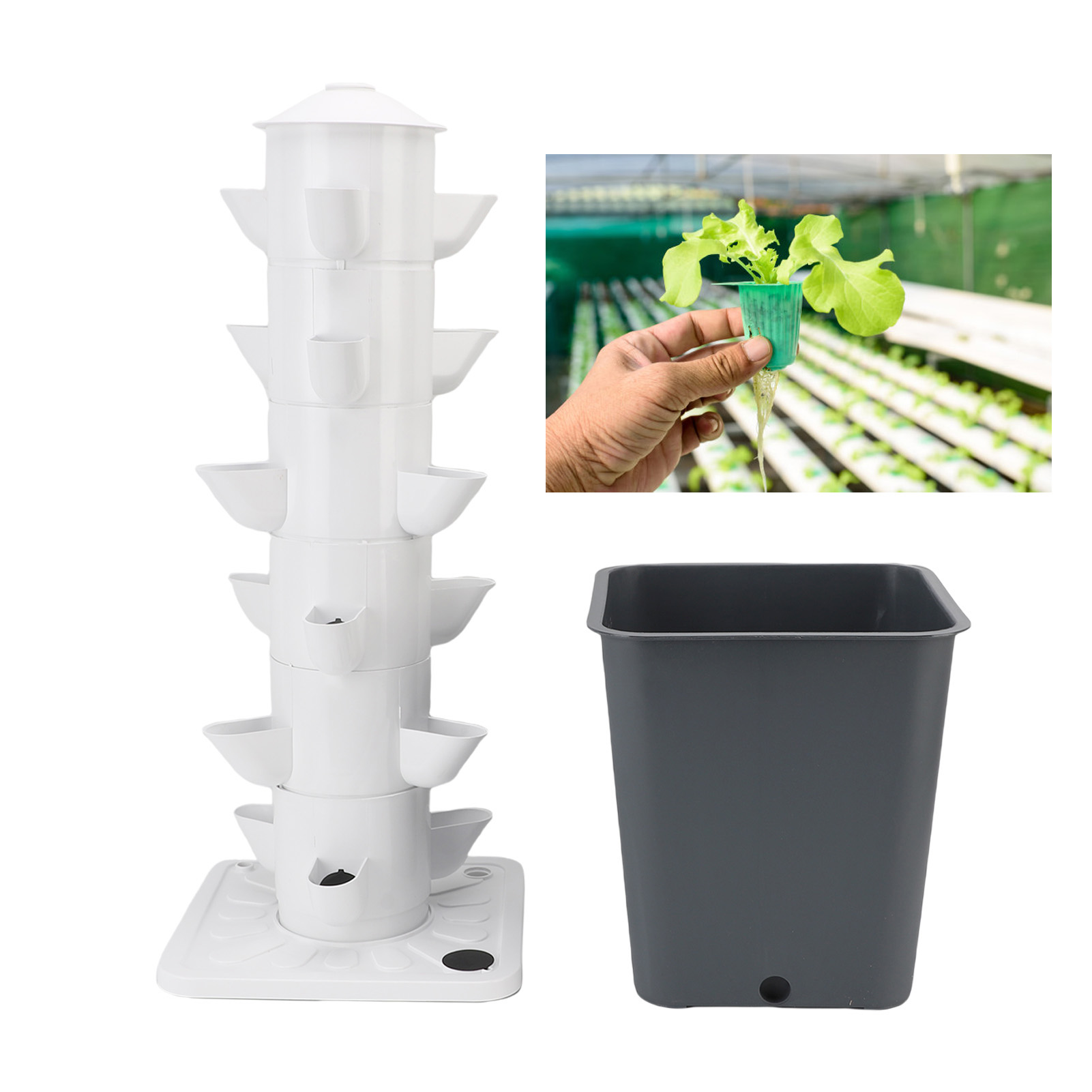 Hydroponic Tower Vertical Hydr - Hydroponic System のレビューと価格