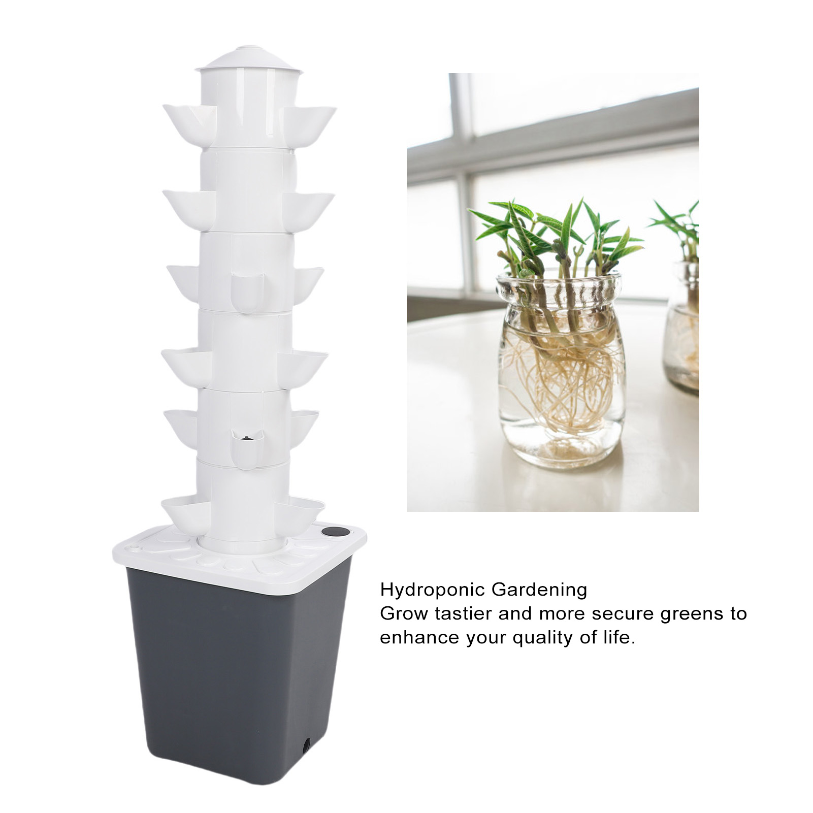 Hydroponic Tower Vertical Hydr - Hydroponic System のレビューと価格
