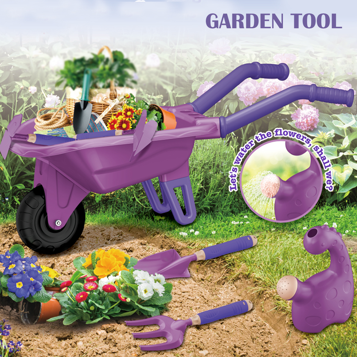 Gardening Tool Set Toys for ki - Gardening Tools Girly のレビューと価格