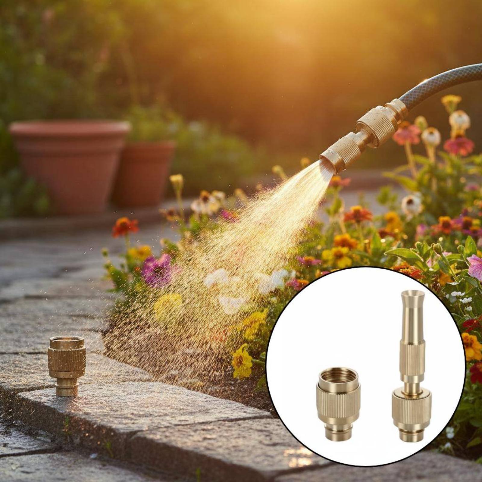 Brass Water Universal Connecto - Gardening Tools Equipment のレビューと価格