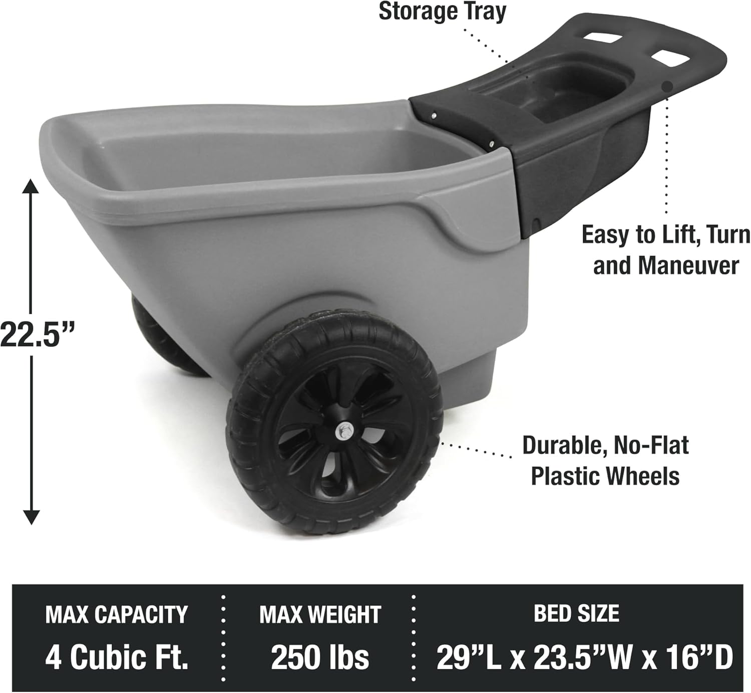 Easy Haul Durable Wheelbarrow  - Gardening Tools Made In Usa のレビューと価格
