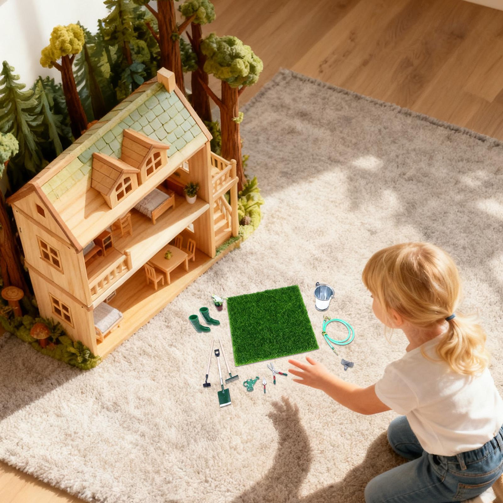 Miniature Gardening Decor Real - Gardening Tools Girly のレビューと価格