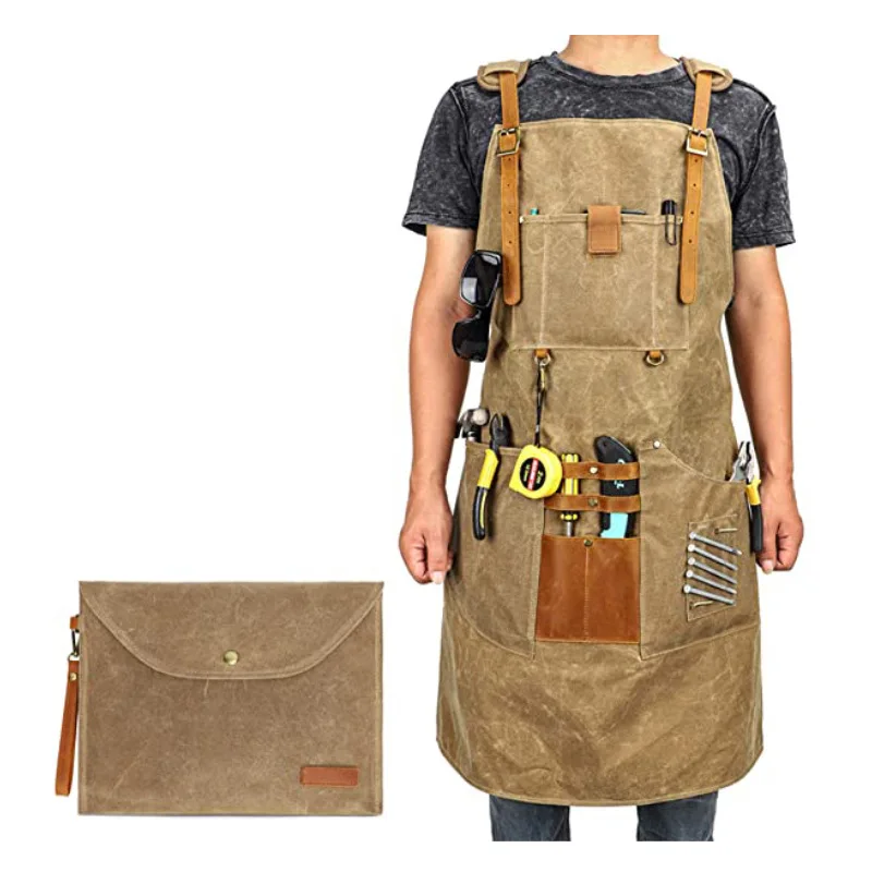 Canvas Apron Waterproof Tool A - Gardening Tools Logo のレビューと価格