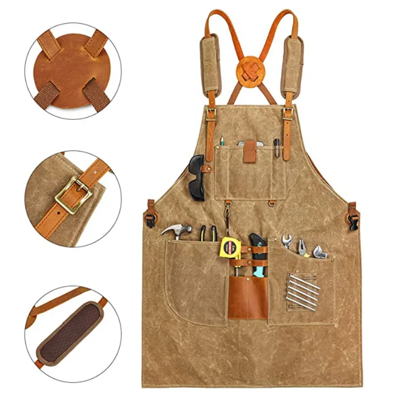 Canvas Apron Waterproof Tool A - Gardening Tools Logo のレビューと価格