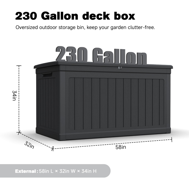 XXL Outdoor Storage Box for Pa - Gardening Tools Equipment のレビューと価格