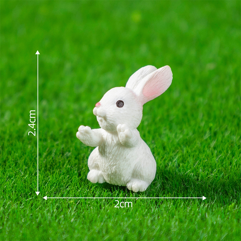 5/10Pcs Mini Resin Bunny Minia - Gardening Tools Cute のレビューと価格