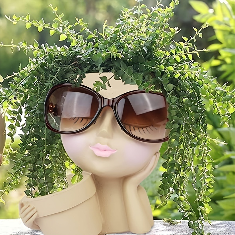 Face Planter Pot - Double Flow - Gardening Tools Cute のレビューと価格