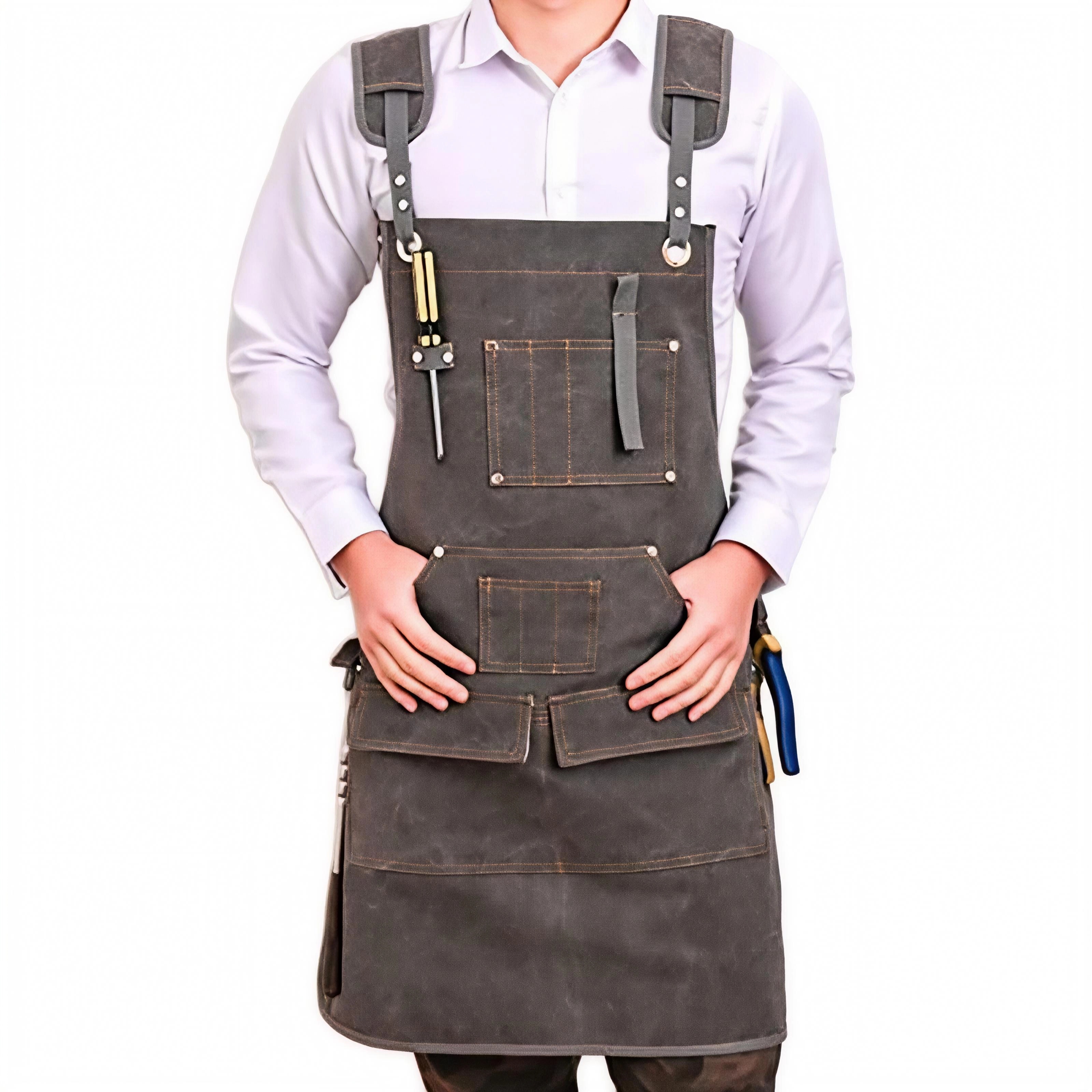 Heavy Duty Canvas Apron Custom - Gardening Tools Logo のレビューと価格