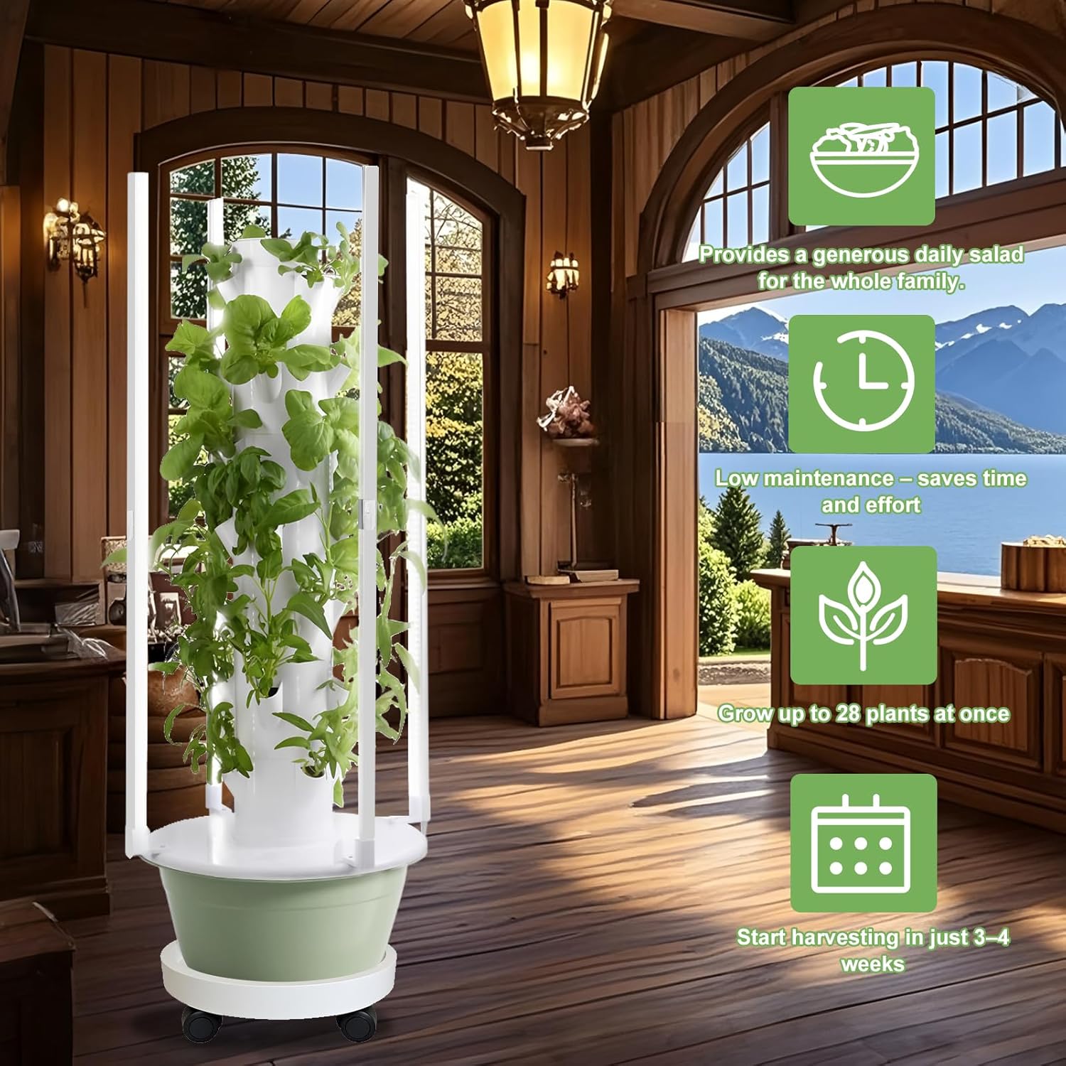 TSP-L9-36P-LED Eco-Friendly PP - Hydroponic System のレビューと価格